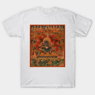 Tibetan Buddhist Mahakala Deity Thangka Reproduction T-Shirt